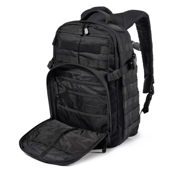 Тактичний рюкзак 5.11 Tactical RUSH12 2.0 Backpack колір - Чорний (фото спереду малого відділення)