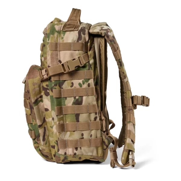 Тактичний рюкзак 5.11 Tactical RUSH12 2.0 Backpack колір - MultiCam (фото збоку)