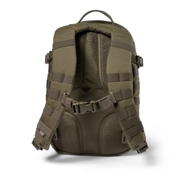 Тактичний рюкзак 5.11 Tactical RUSH12 2.0 Backpack колір - Олива (фото ззаду)