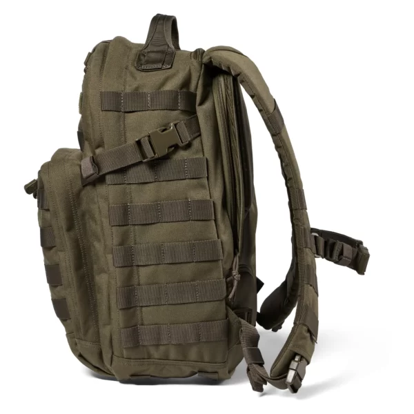 Тактичний рюкзак 5.11 Tactical RUSH12 2.0 Backpack колір - Олива (фото збоку)