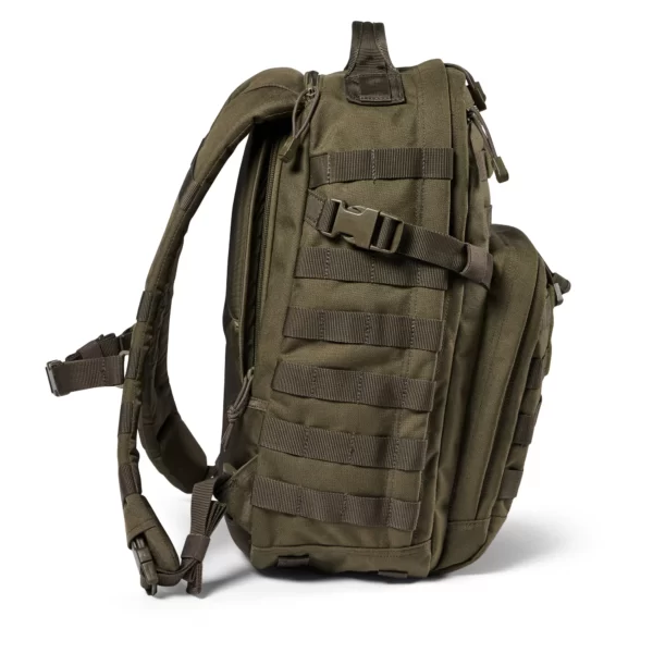 Тактичний рюкзак 5.11 Tactical RUSH12 2.0 Backpack колір - Олива (фото збоку)