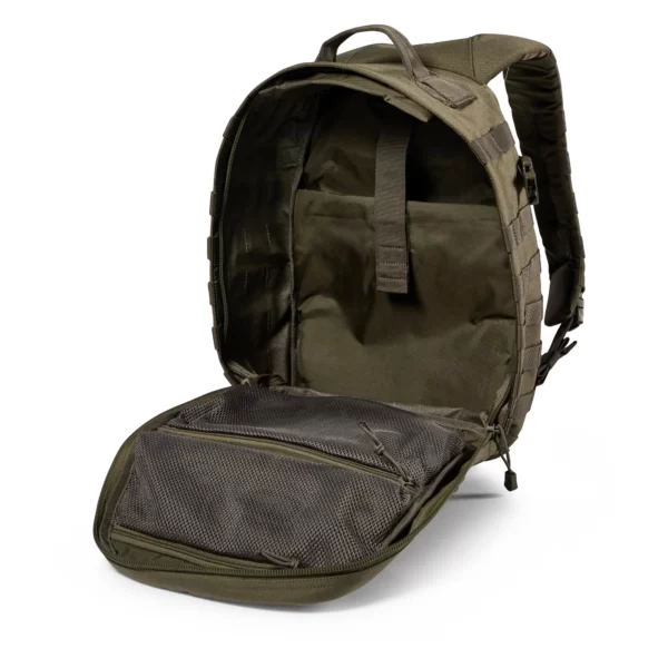 Тактичний рюкзак 5.11 Tactical RUSH12 2.0 Backpack колір - Олива (фото спереду великого відділення)