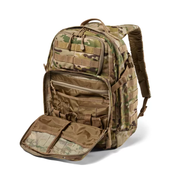 Тактичний рюкзак 5.11 Tactical RUSH24 2.0 Backpack колір - MultiCam (фото спереду малого відділення)