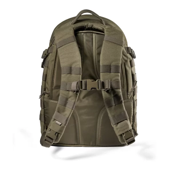 Тактичний рюкзак 5.11 Tactical RUSH24 2.0 Backpack колір - Олива (фото ззаду)