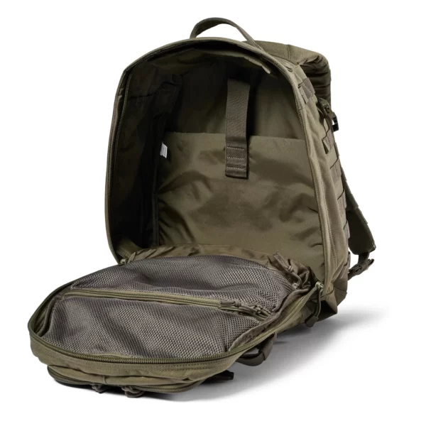 Тактичний рюкзак 5.11 Tactical RUSH24 2.0 Backpack колір - Олива (фото спереду велике відділення)