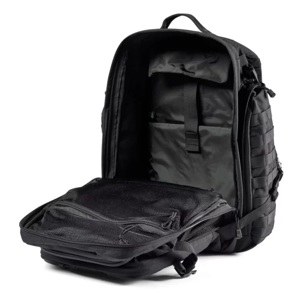 Тактичний рюкзак 5.11 Tactical RUSH72 2.0 Backpack колір - Чорний (фото спереду великого відділення)