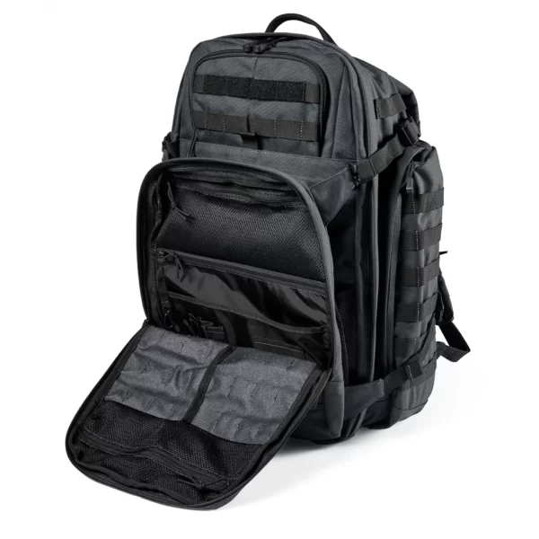 Тактичний рюкзак 5.11 Tactical RUSH72 2.0 Backpack колір - Сірий (фото спереду малого відділення)