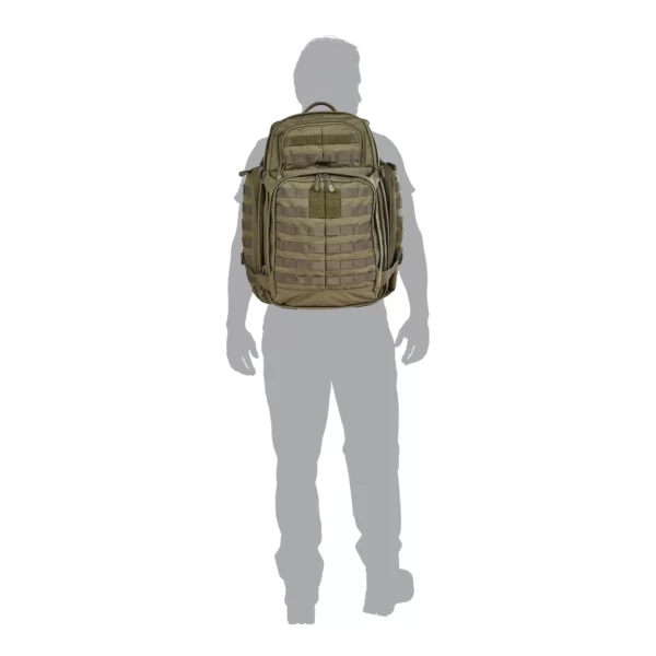 Тактичний рюкзак 5.11 Tactical RUSH72 2.0 Backpack колір - Олива (фото на спині)