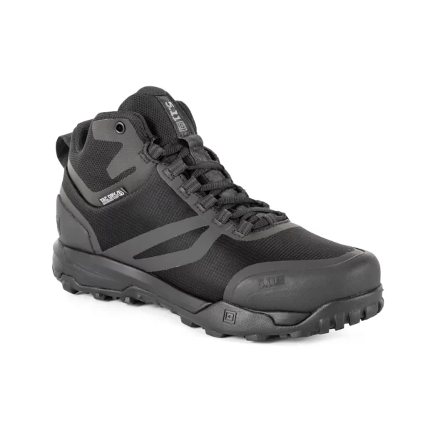 Тактичні черевики 5.11 Tactical A/T Mid Waterproof Boot колір - Чорний (фото збоку)