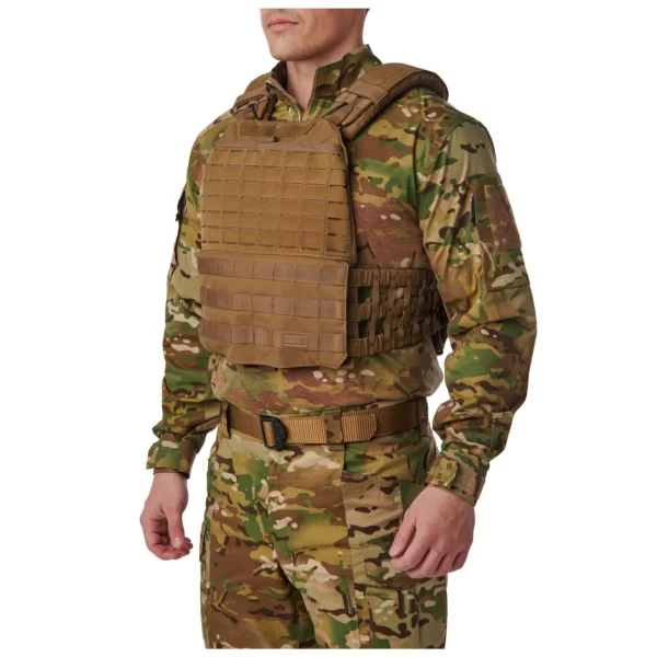 Плитоноска 5.11 TacTec Plate Carrier колір - Койот (фото збоку)