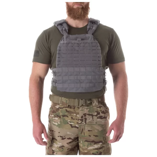 Плитоноска 5.11 TacTec Plate Carrier колір - Сірий (фото спереду)