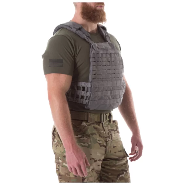 Плитоноска 5.11 TacTec Plate Carrier колір - Сірий (фото збоку)