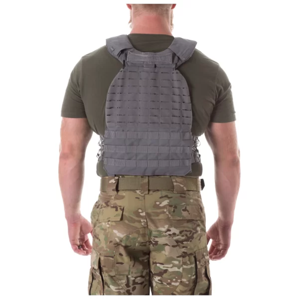 Плитоноска 5.11 TacTec Plate Carrier колір - Сірий (фото ззаду)