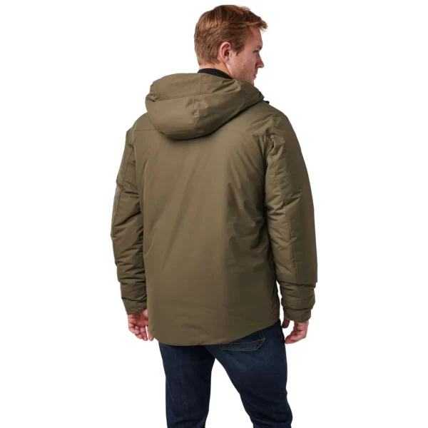 Куртка тактична зимова Atmos warming jacket від 5.11 Tactical, колір - Олива (фото ззаду)