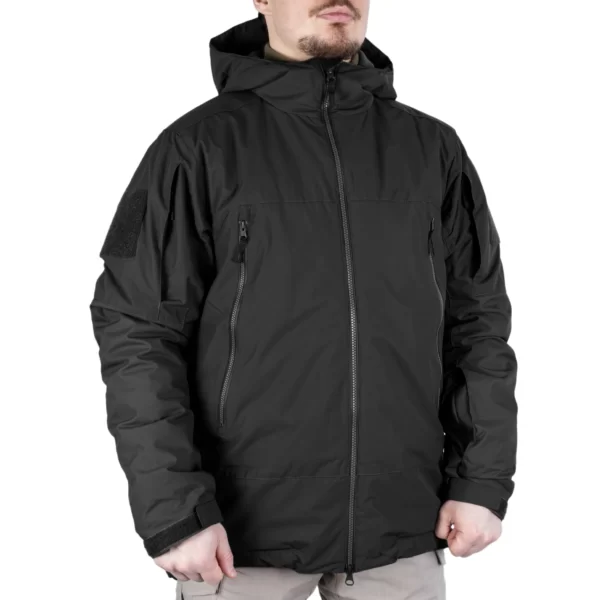 Куртка тактична зимова Bastion jacket від 5.11 Tactical, колір - Чорна (фото спереду)