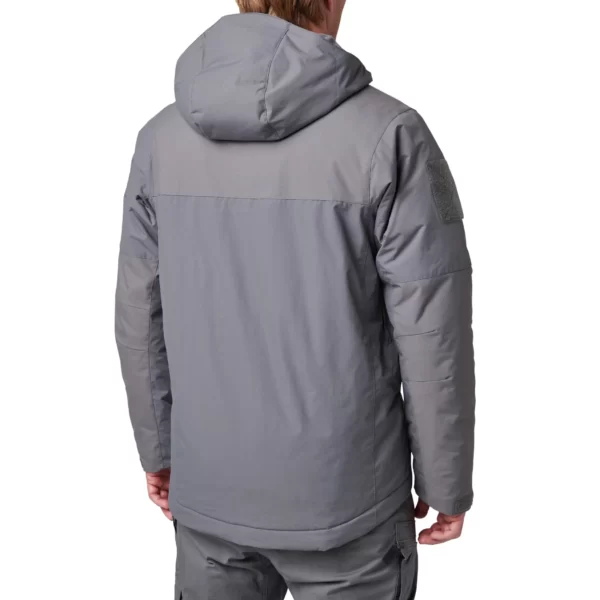 Куртка тактична зимова Bastion jacket від 5.11 Tactical, колір - Сірий (фото ззаду)