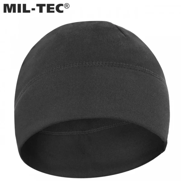 Шапка демісезонна Army Beanie Soft від MIL-TEC, колір - Чорний (фото спереду)