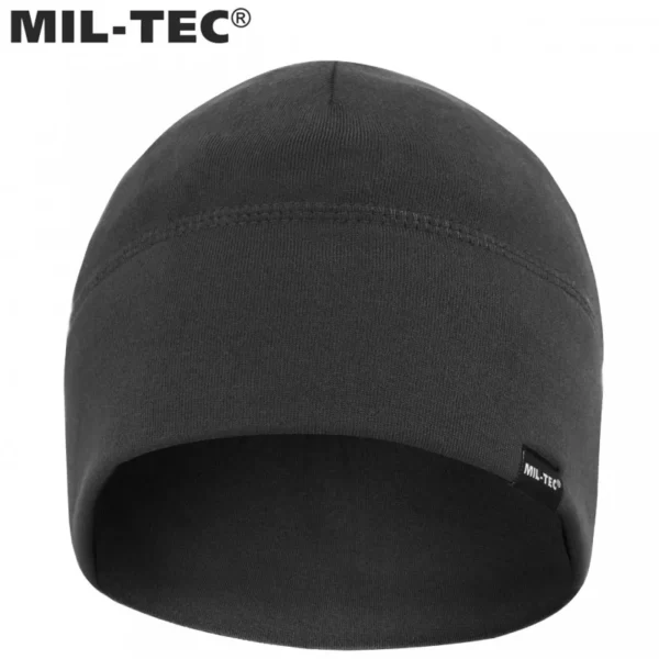 Шапка демісезонна Army Beanie Soft від MIL-TEC, колір - Чорний (фото спереду)