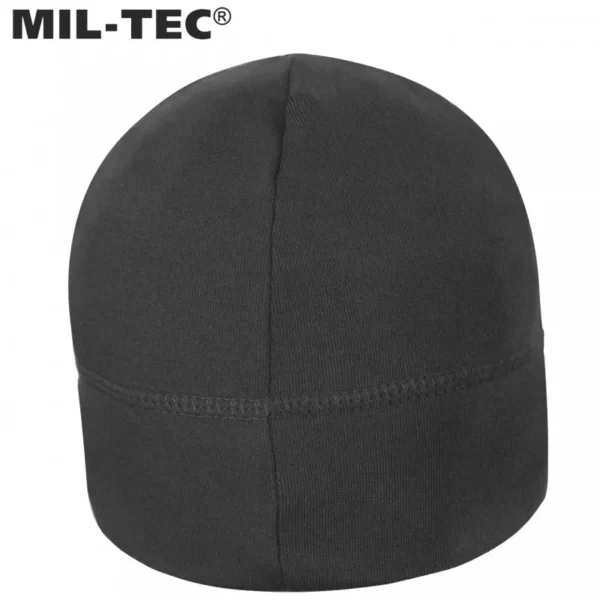 Шапка демісезонна Army Beanie Soft від MIL-TEC, колір - Чорний (фото ззаду)