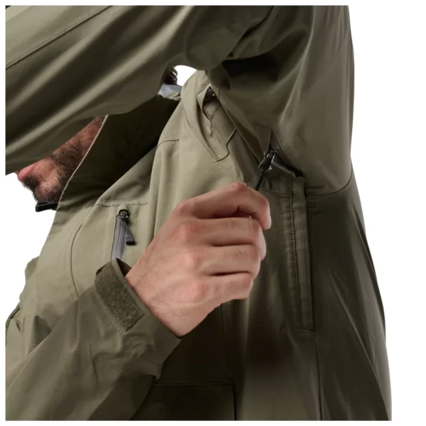 Куртка тактична штормова force rain shell jacket від 5.11 Tactical, колір - Олива (детальне фото)