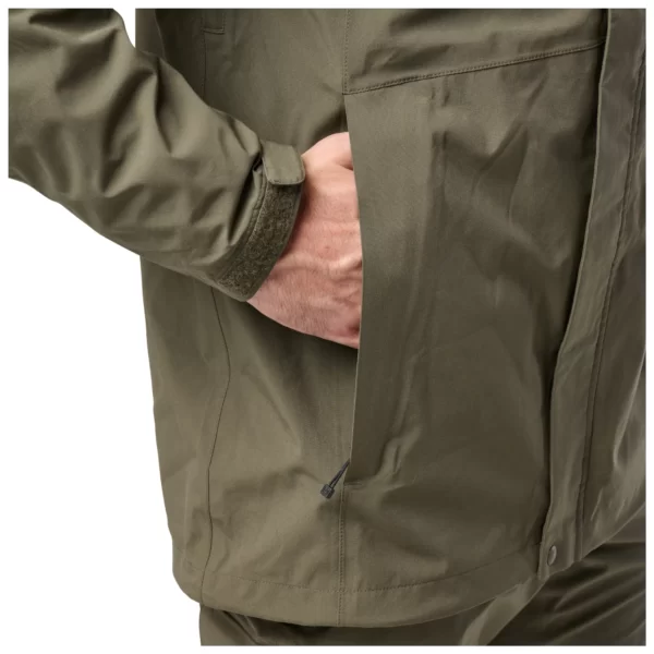 Куртка тактична штормова force rain shell jacket від 5.11 Tactical, колір - Олива (детальне фото)