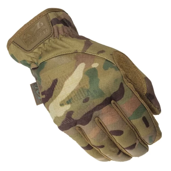 Тактичні рукавички Mechanix Fastfit колір - камуфляж MultiCam (фото спереду)