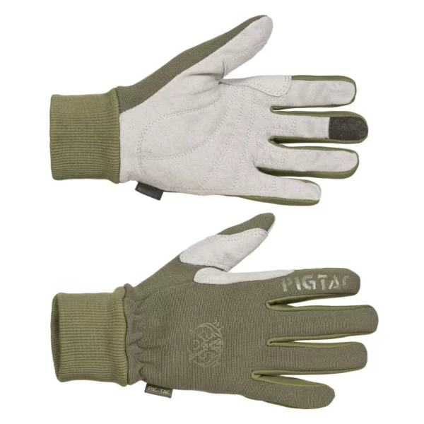 Тактичні демісезонні рукавички Mount Patrol Gloves від P1G, колір - Олива (фото спереду)