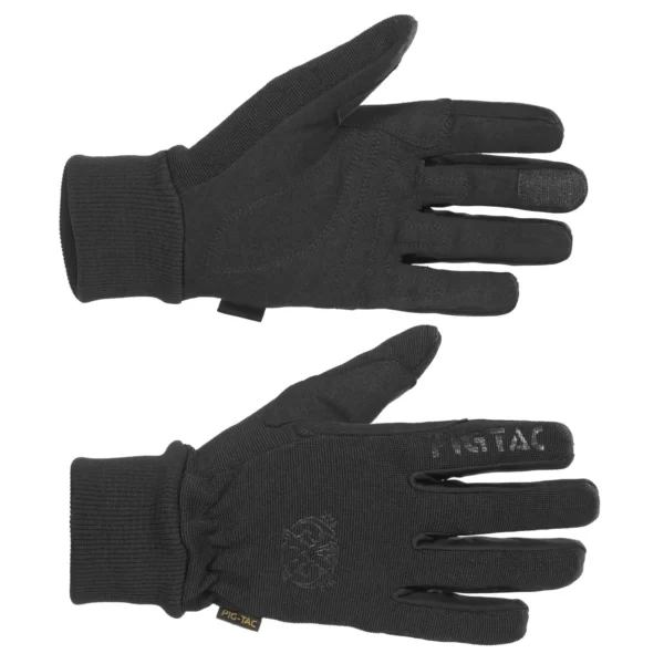 Тактичні демісезонні рукавички Mount Patrol Gloves від P1G, колір - Чорний (фото спереду)