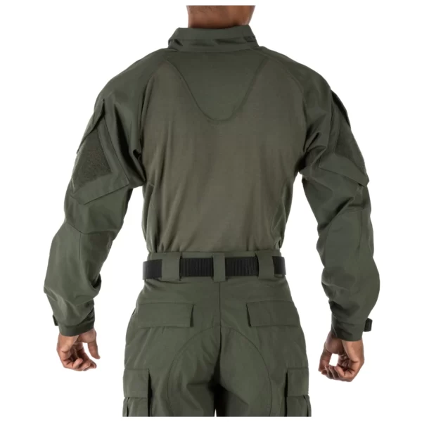 Тактична сорочка Rapid Assault Shirt від 5.11 Tactical, колір - Олива (фото ззаду)