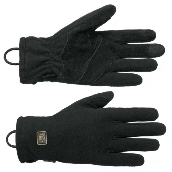 Тактичні зимові рукавички Rifle Shooting Winter Gloves від P1G, колір - Чорний (фото спереду)