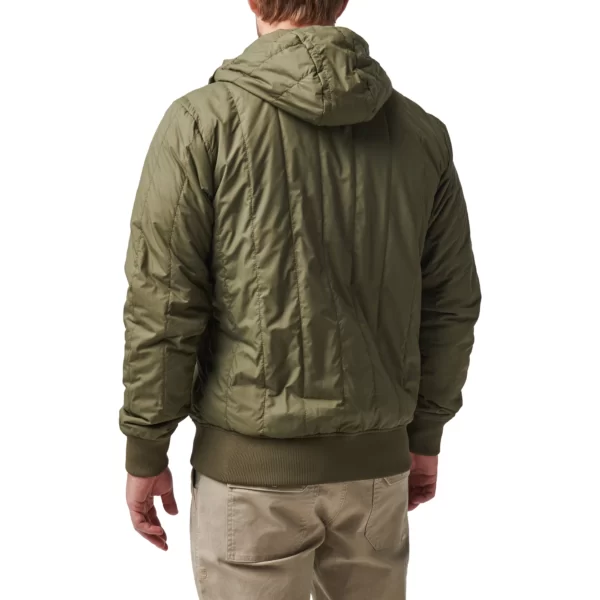 Демісезонна тактична куртка Thermal Insulator Jacket від 5.11 Tactical, колір - Олива (фото ззаду)