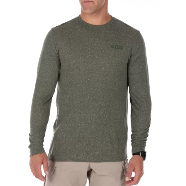 Термореглан Triblend Legacy long sleeve від 5.11 Tactical, колір - Олива (фото спереду)