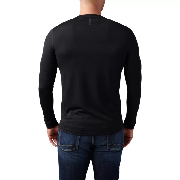 Термореглан Tropos long sleeve від 5.11 Tactical, колір - Чорний (фото ззаду)